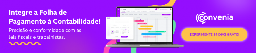 Banner chamativo convidando o leitor a integrar a folha de pagamento com a contabilidade.